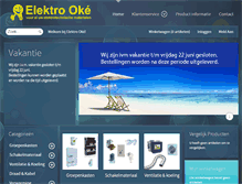 Tablet Screenshot of elektrooke.nl